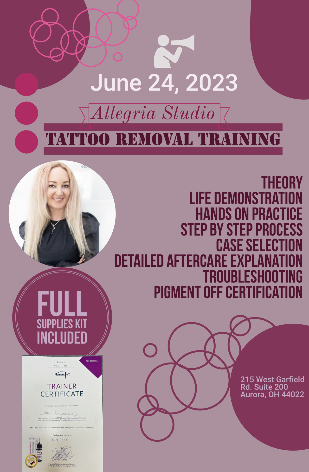 Colour Correction  Removal and LIFT Non Laser Tattoo Removal Training  Combined Course  Shop PMU Beauty