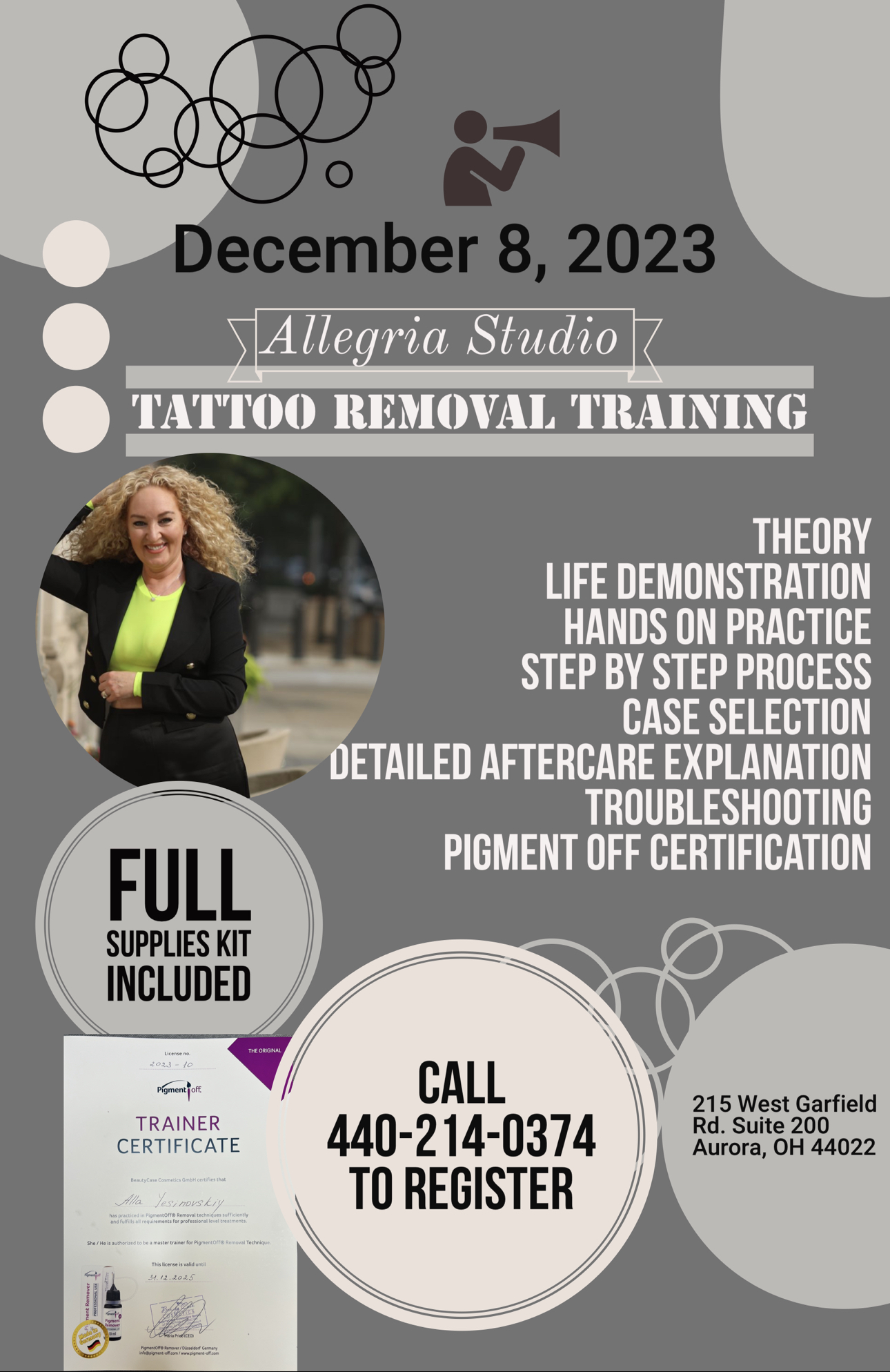 Laser Tattoo Removal Training in Ft. Lauderdale - April 25 & 26, 2024, 3020  N Federal Highway Suite 11, Fort Lauderdale, FL 33306, 25 April to 26 April  | AllEvents.in
