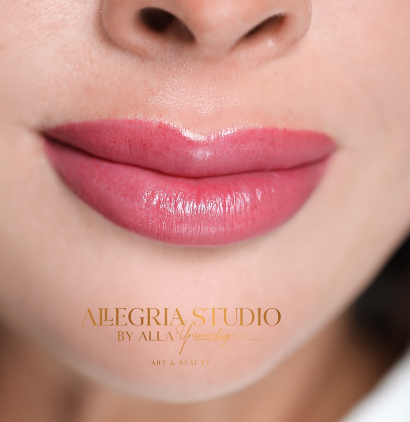 Healed Lip Blush result showing natural volume and color.